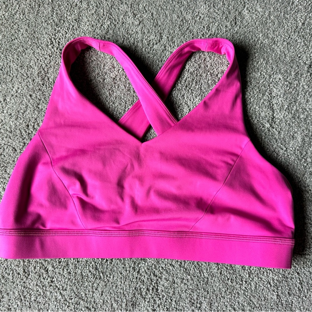 Lululemon Envital Bra in bright pink size 12